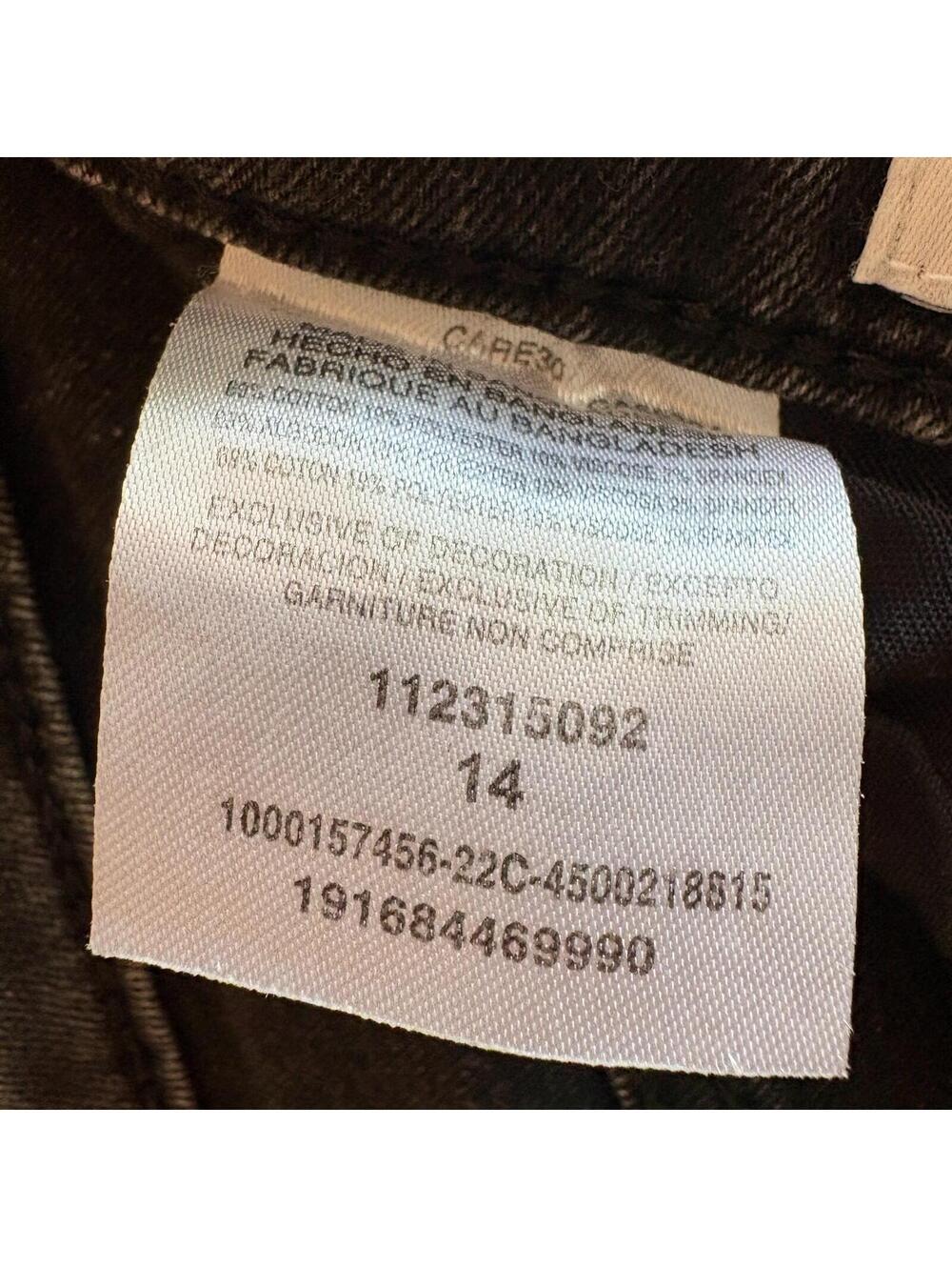 Wrangler High Rise Western Skinny Jeans Womens 14 Black Tag 14 Fits Like 31x26 - Picture 6 of 10